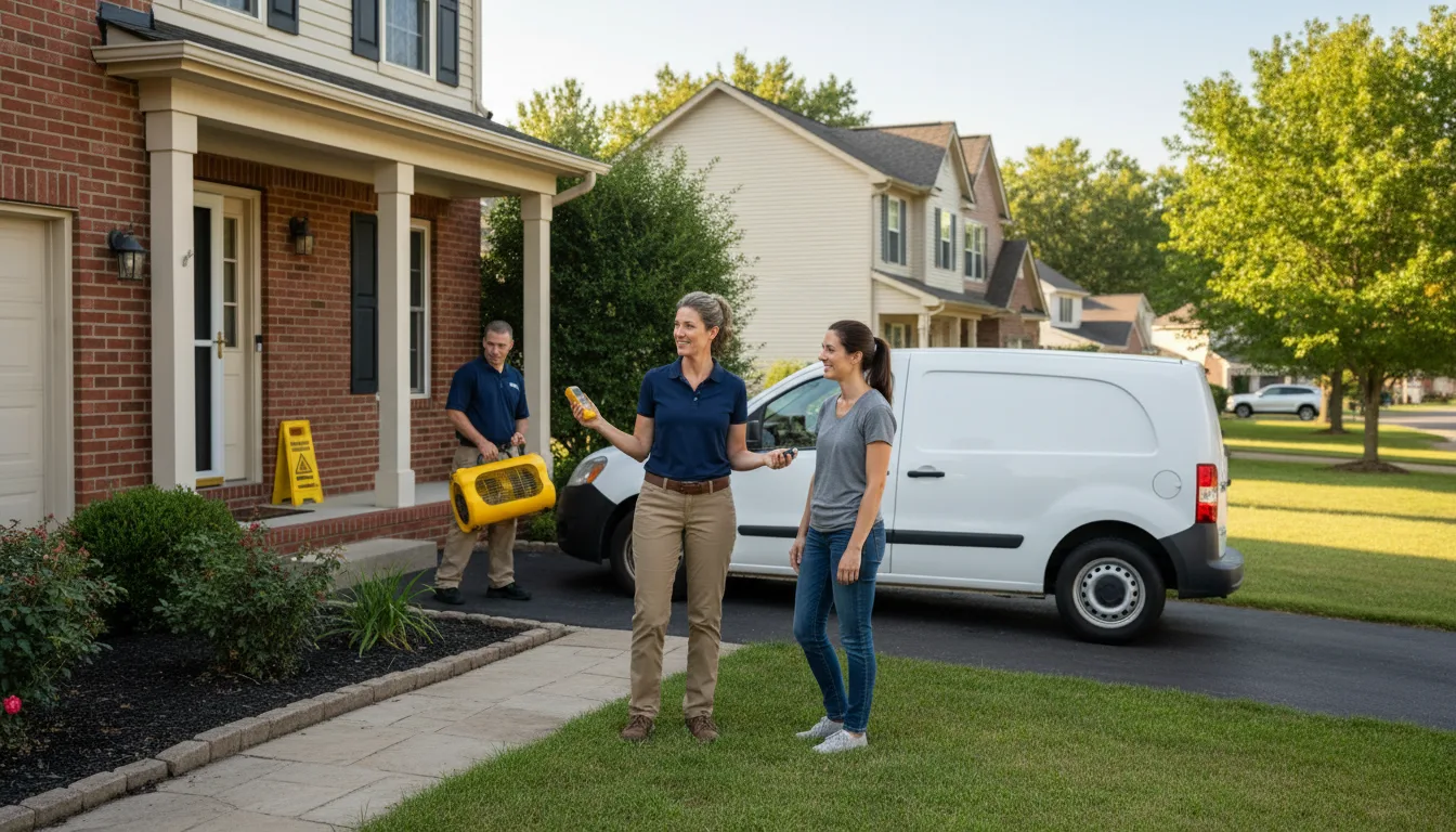 Residential water damage restoration in Clarksdale, MO